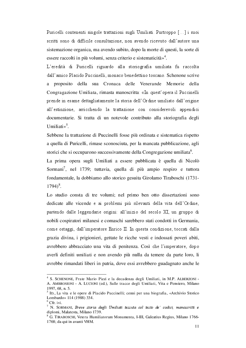 Anteprima della tesi: Gli Umiliati nell'area tosco-emiliana, Pagina 7