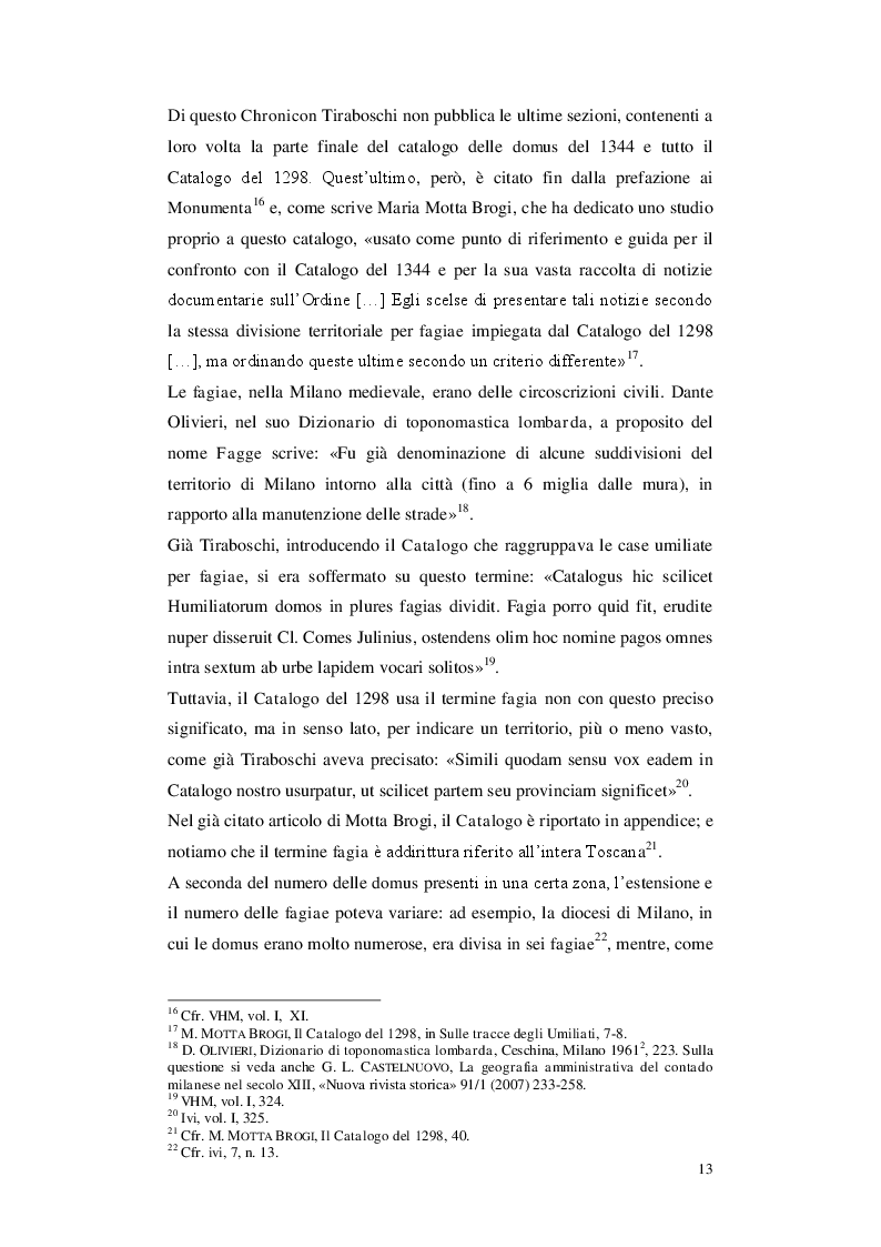Anteprima della tesi: Gli Umiliati nell'area tosco-emiliana, Pagina 9