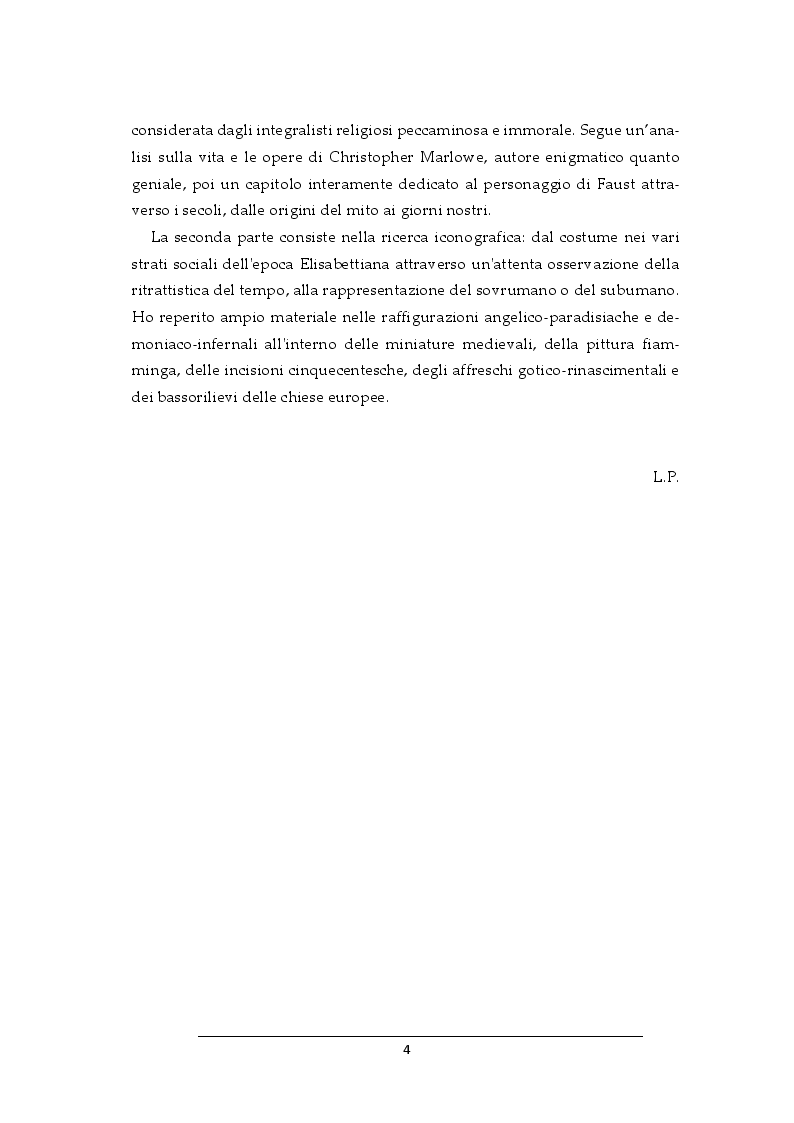 Anteprima della tesi: Progetto per i costumi de Il Dottor Faust di Christopher Marlowe, Pagina 3