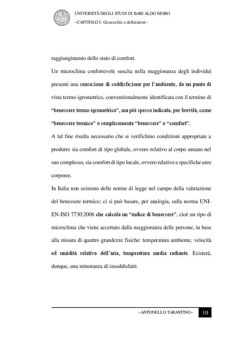 Anteprima della tesi: Le condizioni microclimatiche nelle sale operatorie: campionamenti e verifiche per l'analisi del rischio, Pagina 3
