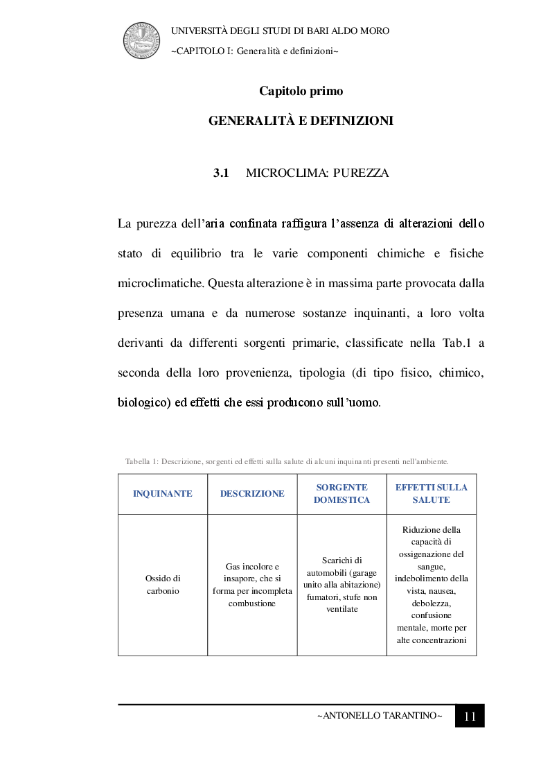 Anteprima della tesi: Le condizioni microclimatiche nelle sale operatorie: campionamenti e verifiche per l'analisi del rischio, Pagina 4