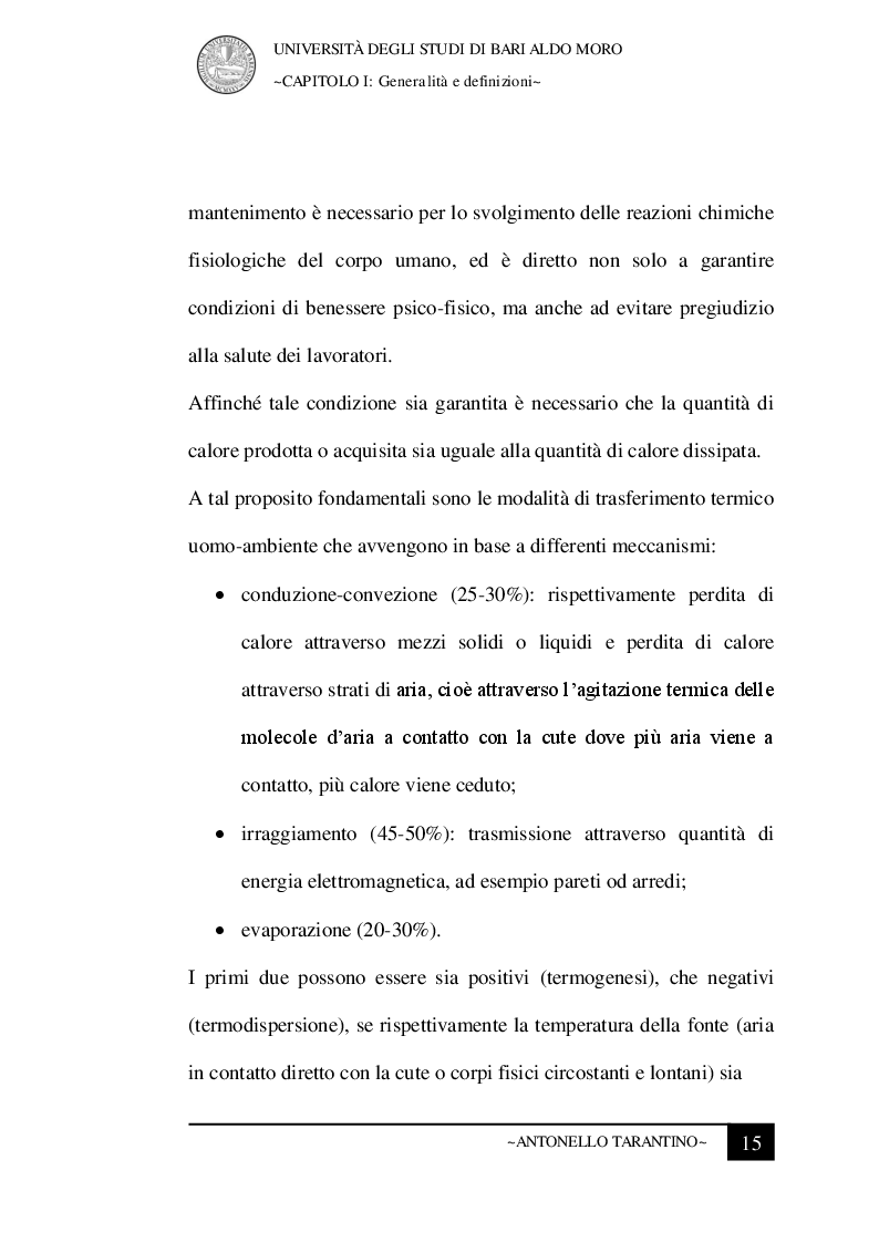 Anteprima della tesi: Le condizioni microclimatiche nelle sale operatorie: campionamenti e verifiche per l'analisi del rischio, Pagina 8