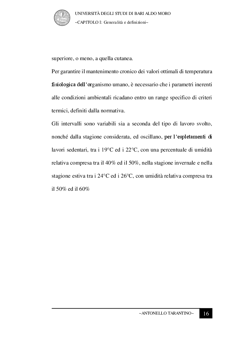 Anteprima della tesi: Le condizioni microclimatiche nelle sale operatorie: campionamenti e verifiche per l'analisi del rischio, Pagina 9