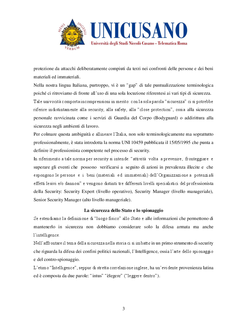 Anteprima della tesi: Evoluzione delle metodologie di protezione dei luoghi fisici, Pagina 3