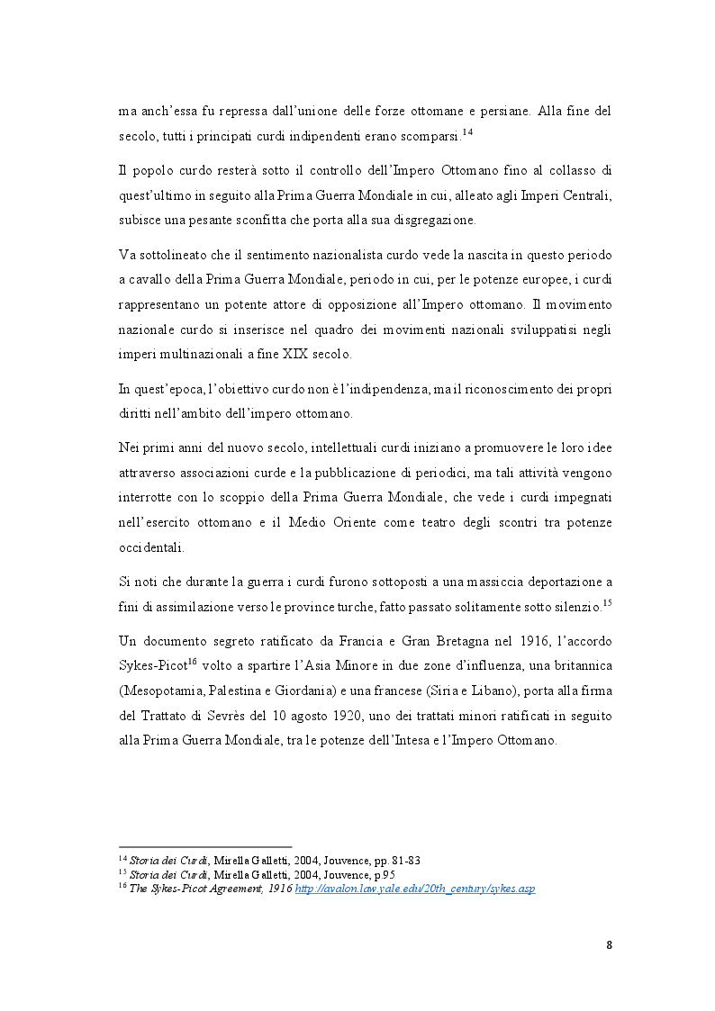 Anteprima della tesi: Educazione, odio interetnico, identità: la questione curda nel Sud-Est della Turchia, Pagina 6
