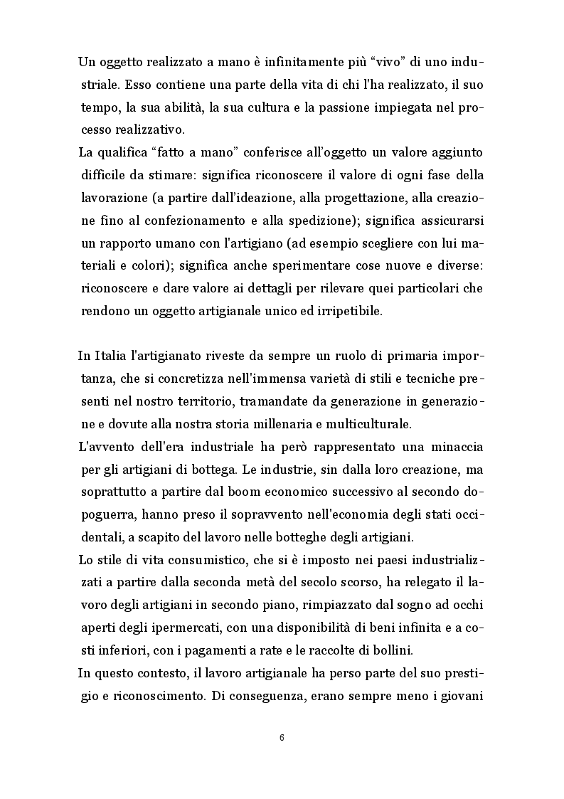 Anteprima della tesi: Artigianato 2.0 - Innovazioni produttive e commerciali degli artigiani digitali, Pagina 5