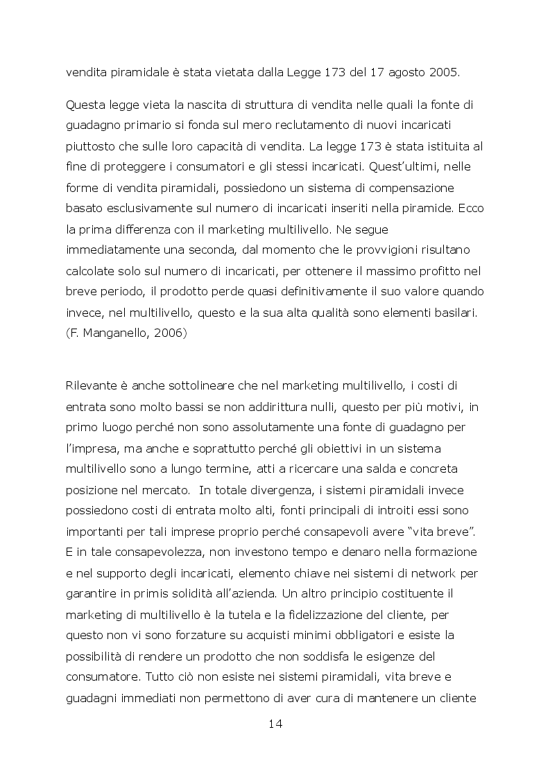 Estratto dalla tesi: Network marketing nel mondo 2.0. - I social media ed il caso Pm-International