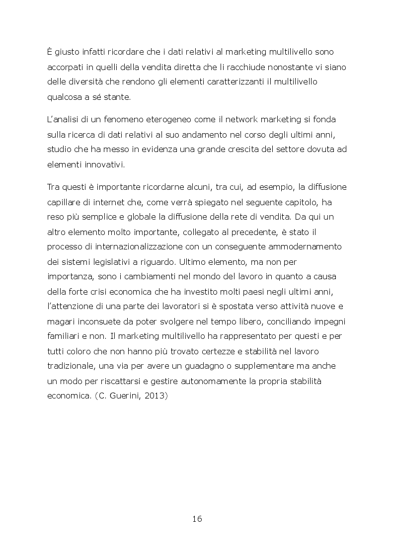Anteprima della tesi: Network marketing nel mondo 2.0. - I social media ed il caso Pm-International, Pagina 3