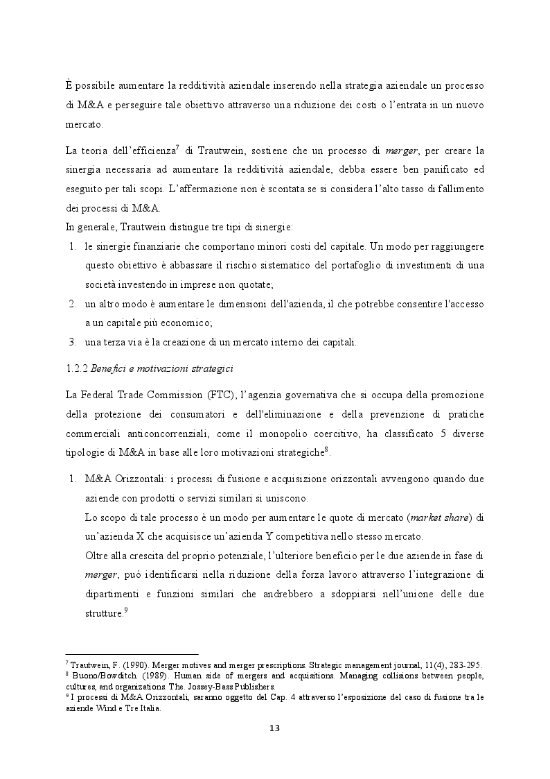 Anteprima della tesi: M&A nel settore TLC: il caso WIND Tre, Pagina 6