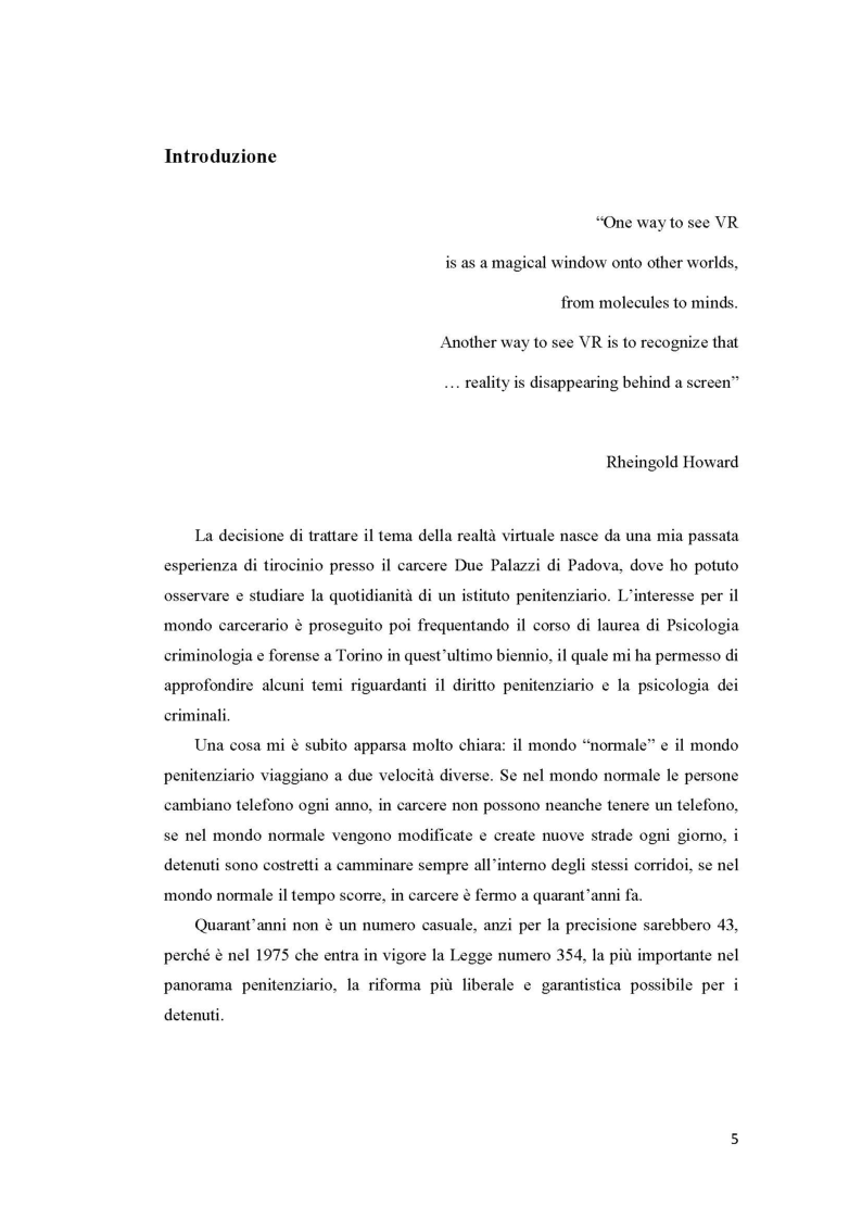 Anteprima della tesi: Una nuova prospettiva per la realtà virtuale, Pagina 2