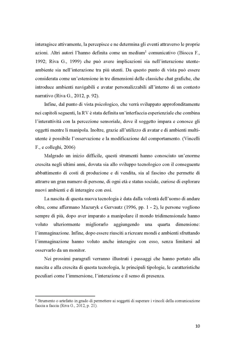 Anteprima della tesi: Una nuova prospettiva per la realtà virtuale, Pagina 6