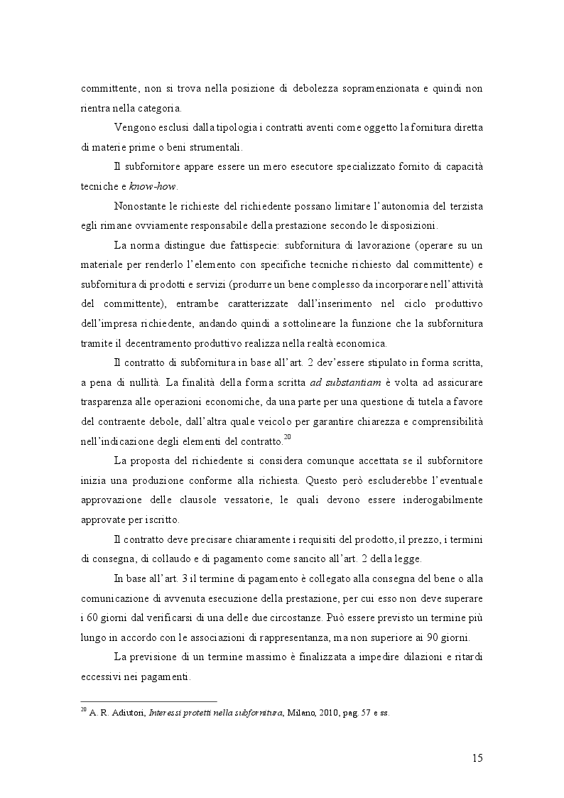 Anteprima della tesi: L’Abuso di Dipendenza Economica: dall’emanazione della legge alla prima volta dell’AGCM, Pagina 9