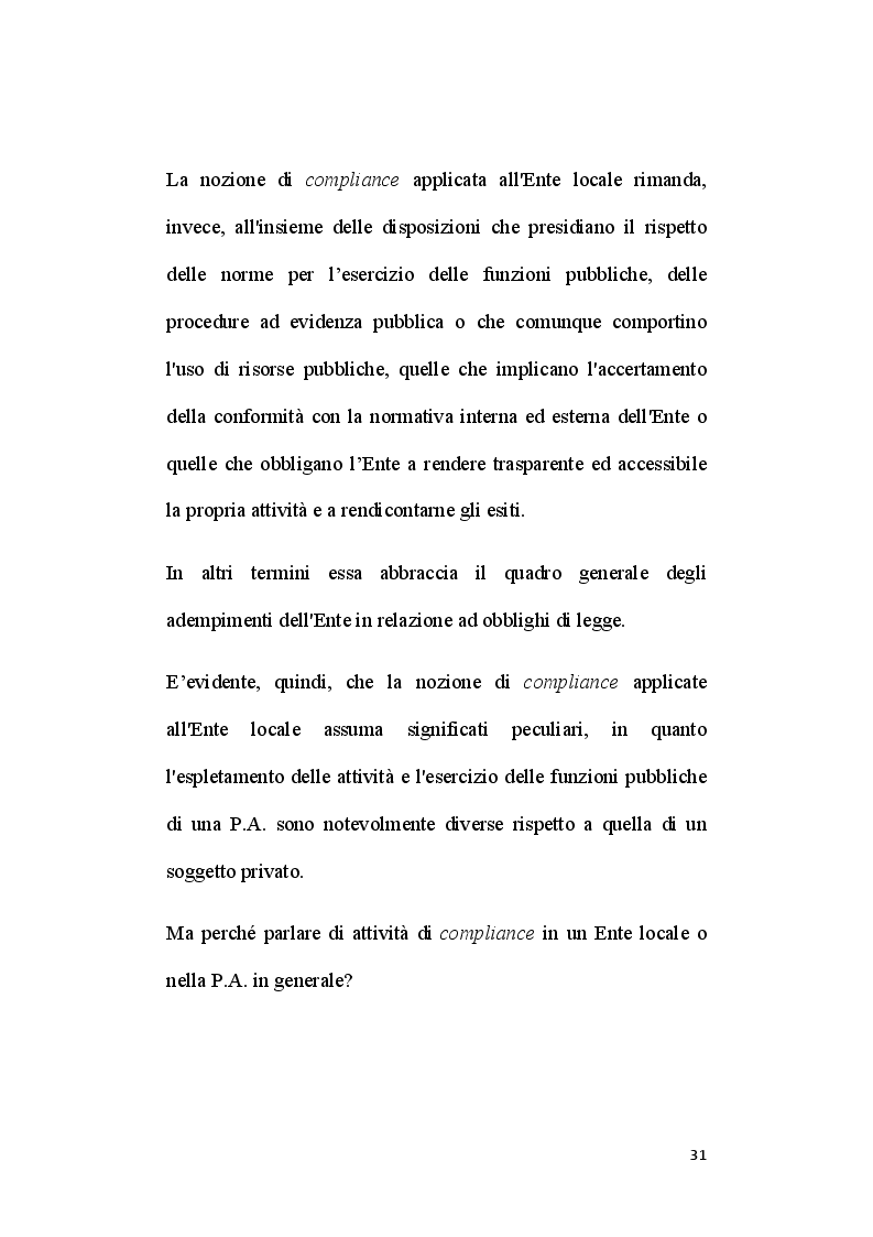 Anteprima della tesi: Il ruolo del segretario all'interno del sistema di compliance dell'ente locale, Pagina 9