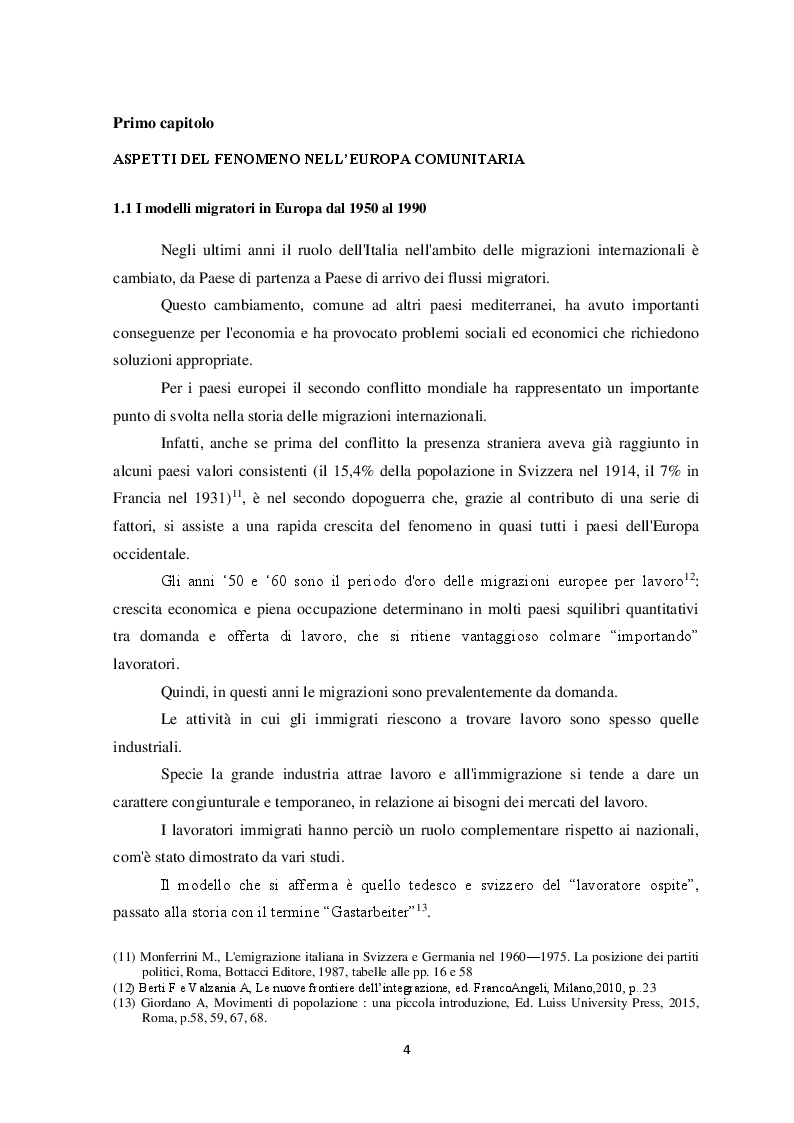 Anteprima della tesi: Il fenomeno dell'immigrazione irregolare e la salvaguardia della vita umana a mare, Pagina 5