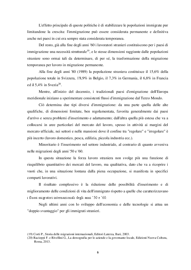 Anteprima della tesi: Il fenomeno dell'immigrazione irregolare e la salvaguardia della vita umana a mare, Pagina 7