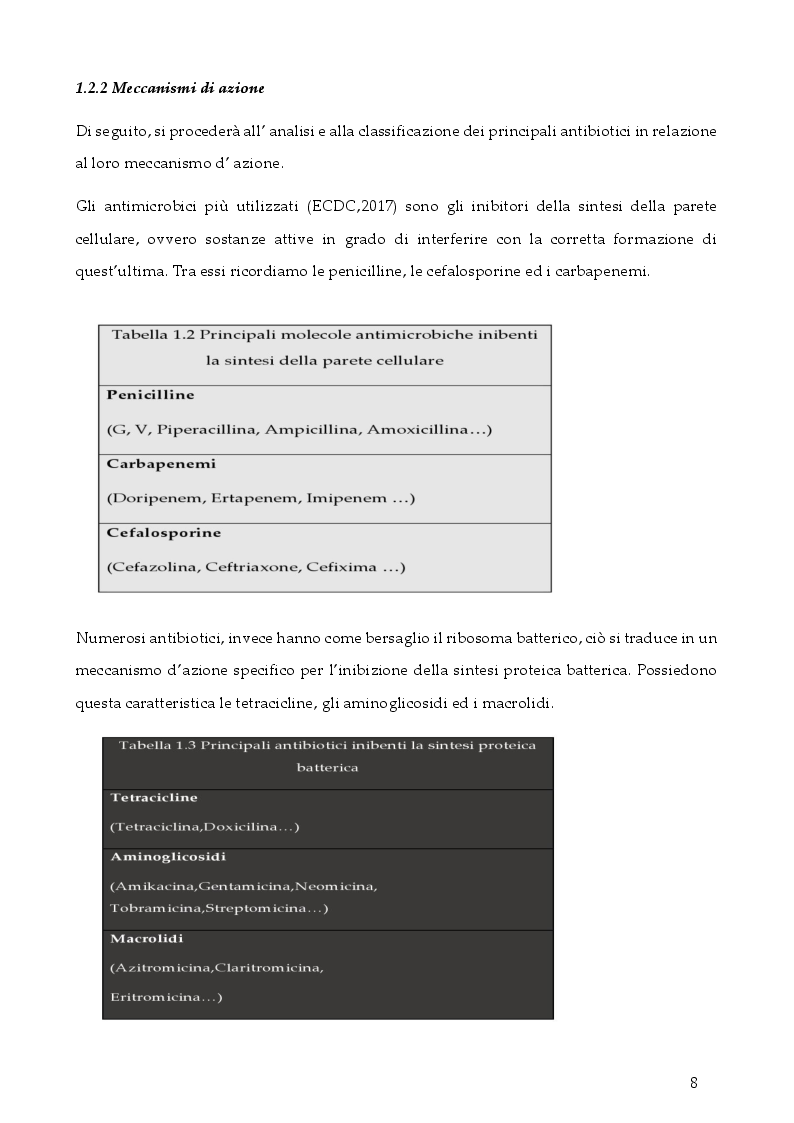 Anteprima della tesi: Strategie per contrastare l'antibiotico resistenza: ruolo dell'infermiere, Pagina 7