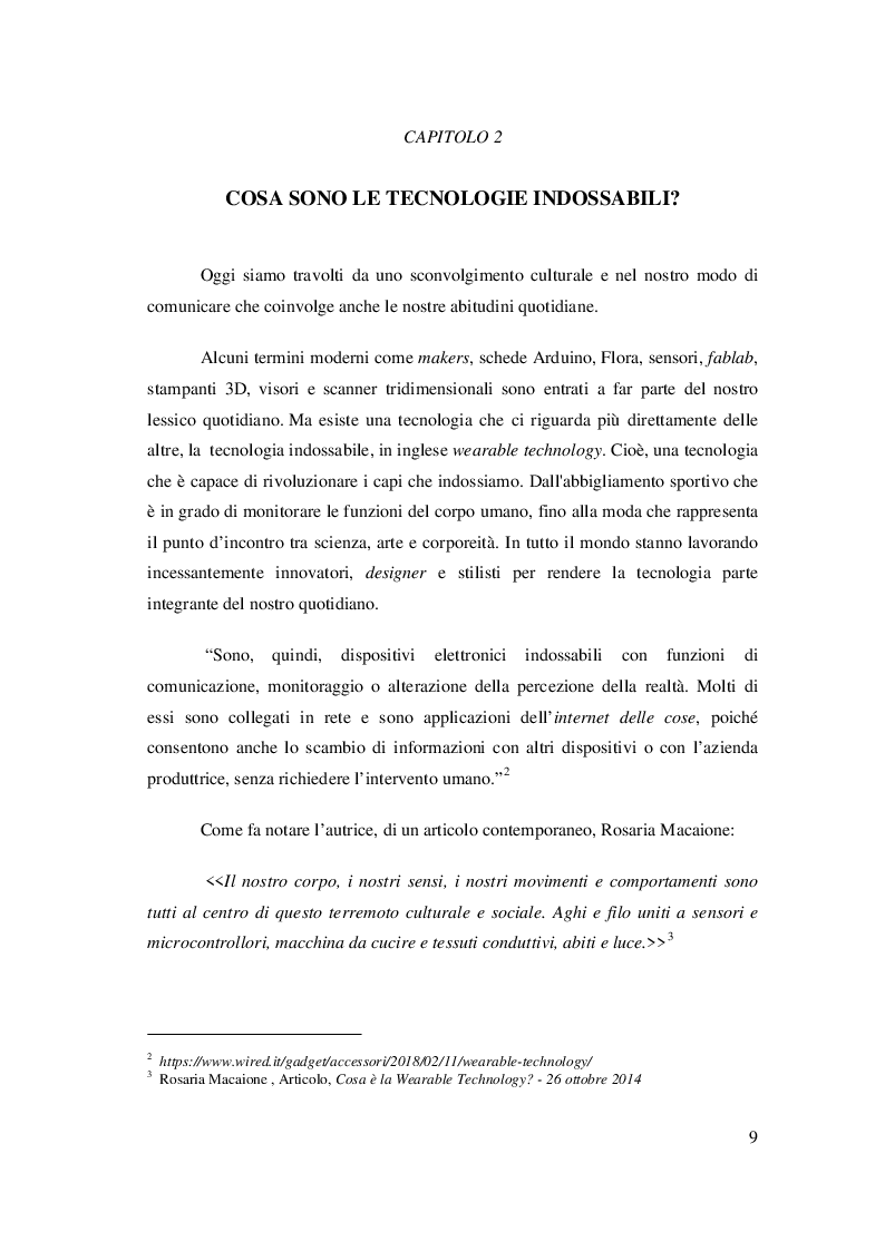 Anteprima della tesi: Come le tecnologie indossabili stanno modificando il nostro stile di vita presente e futuro: dal fashion tech al sociale, Pagina 4