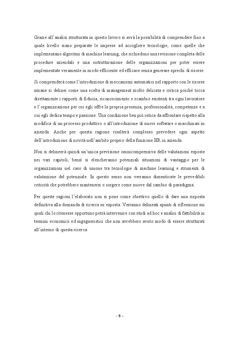 Anteprima della tesi: Possibili applicazioni del machine learning alla valutazione del potenziale delle risorse umane, Pagina 4