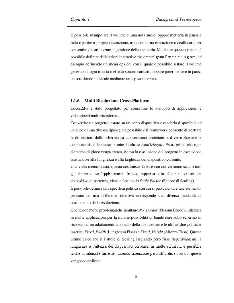 Estratto dalla tesi: Progettazione e Sviluppo di un Software Videoludico con Cocos2d-x