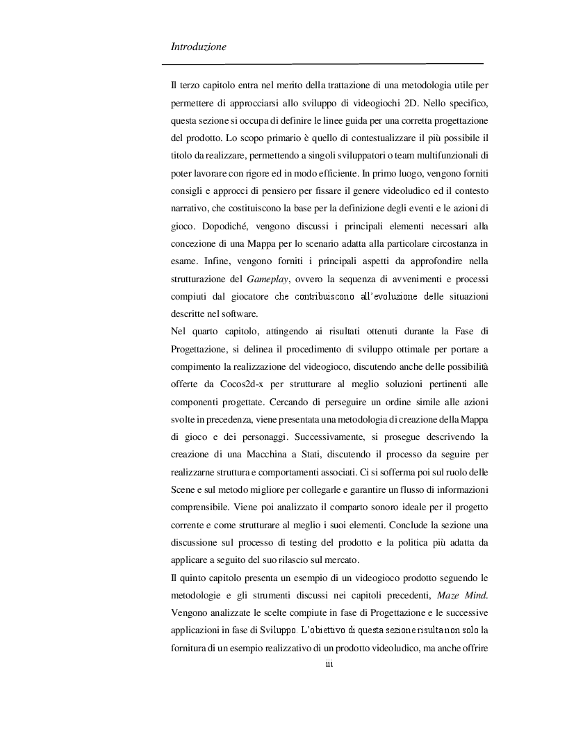 Anteprima della tesi: Progettazione e Sviluppo di un Software Videoludico con Cocos2d-x, Pagina 4