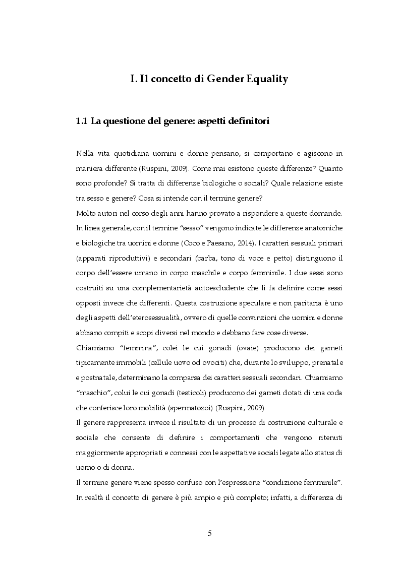 Anteprima della tesi: Gender Equality in Italia e in Francia: un'analisi comparativa, Pagina 4