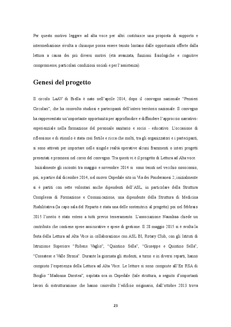 Anteprima della tesi: Lettura ad Alta voce: la cura degli altri e di sé alla luce delle Medical Humanities, Pagina 3
