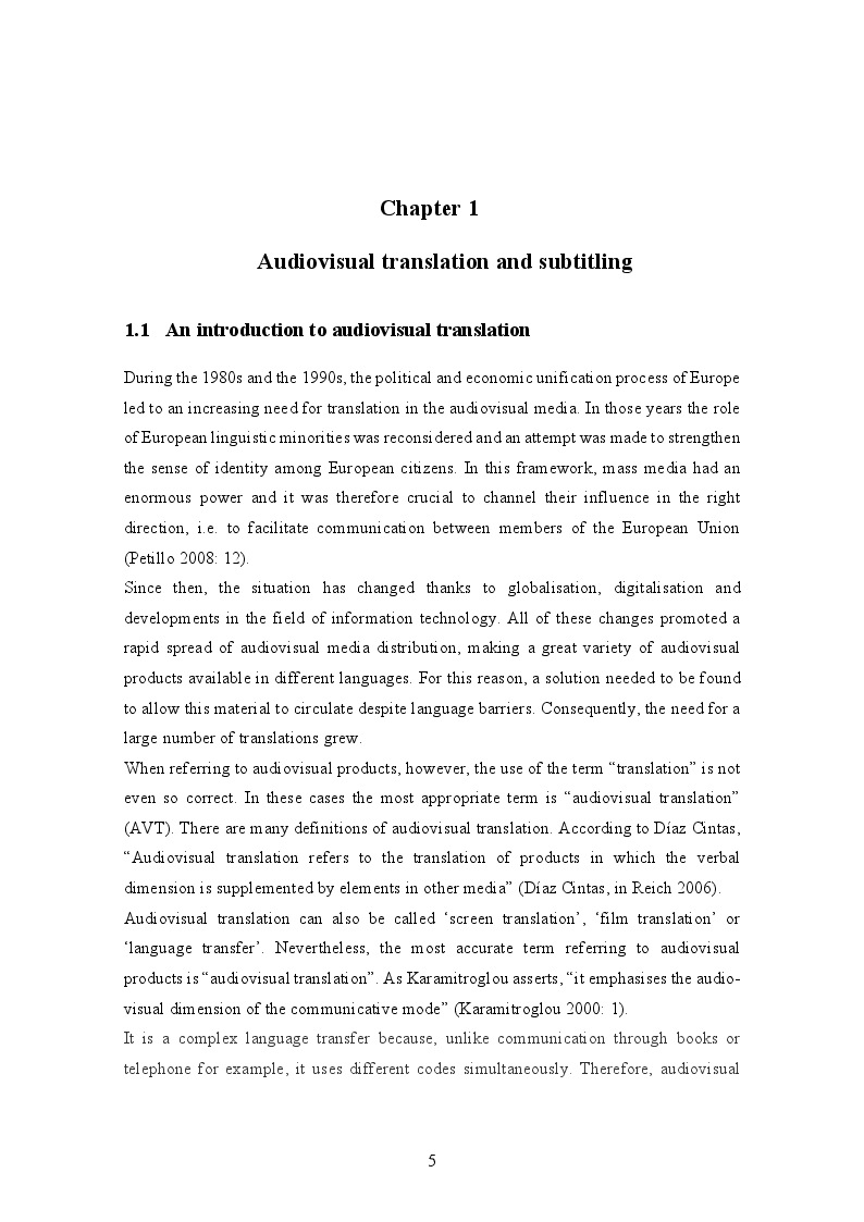 Anteprima della tesi: Translating culture-specific references in subtitling: ''This is England'' as a case study, Pagina 4
