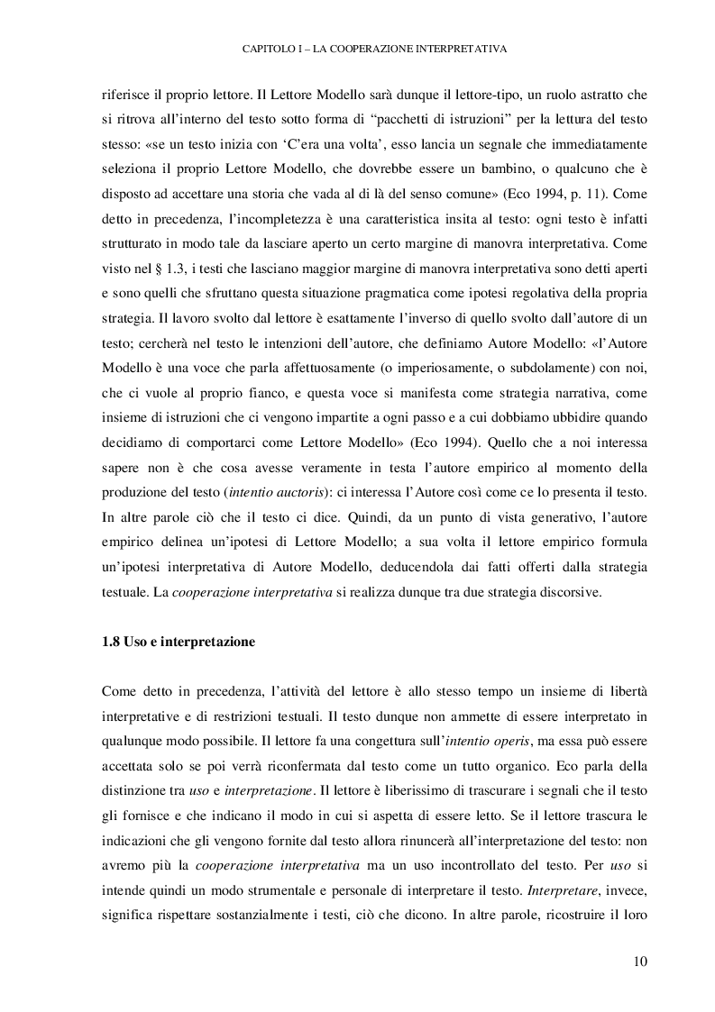 Estratto dalla tesi: Testi pubblicitari: una cooperazione verso il consumo