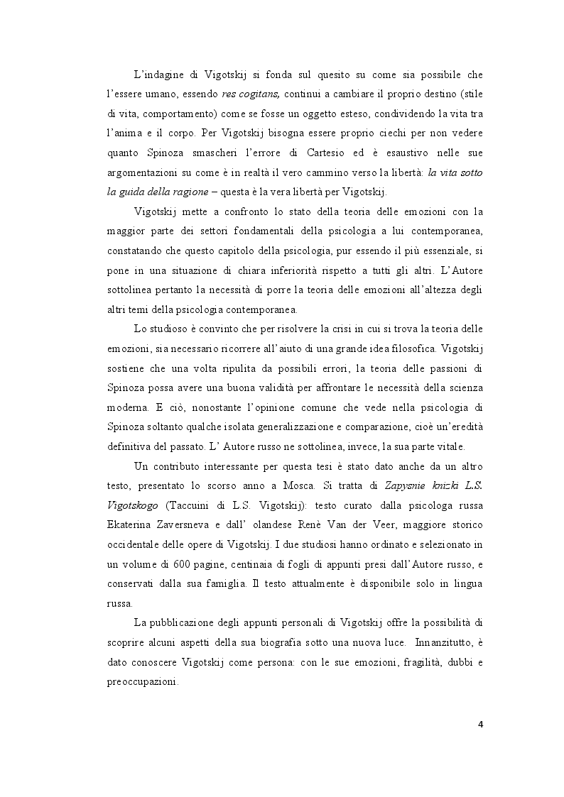 Anteprima della tesi: Le ''Emozioni'' di Lev Vigotskij, Pagina 4