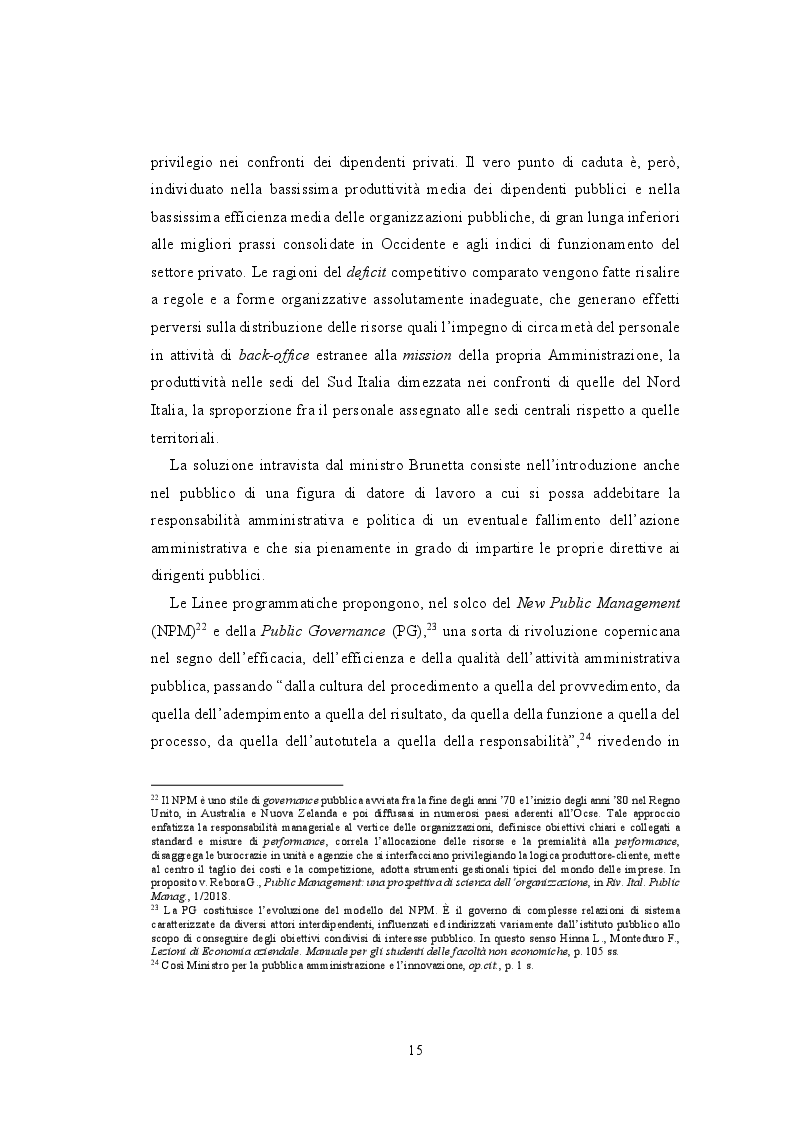 Estratto dalla tesi: La valutazione della performance nella Pubblica Amministrazione a seguito della riforma Brunetta: il caso INAIL