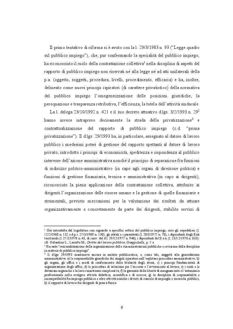 Anteprima della tesi: La valutazione della performance nella Pubblica Amministrazione a seguito della riforma Brunetta: il caso INAIL, Pagina 5