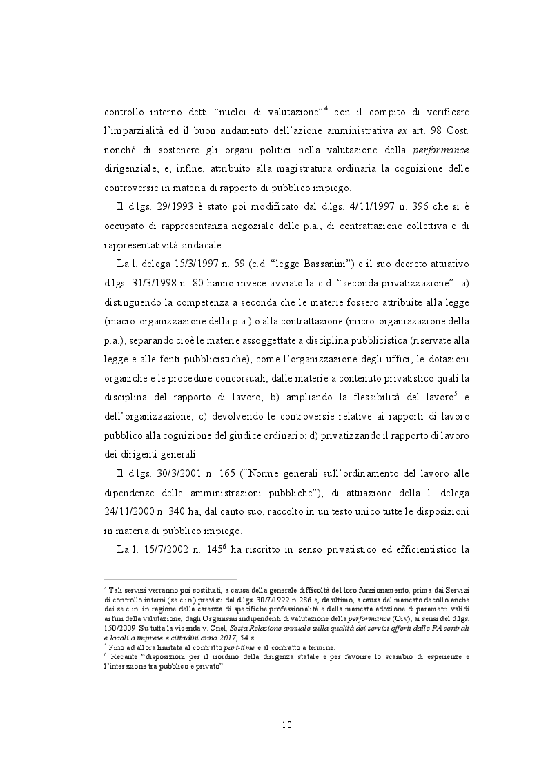 Anteprima della tesi: La valutazione della performance nella Pubblica Amministrazione a seguito della riforma Brunetta: il caso INAIL, Pagina 6