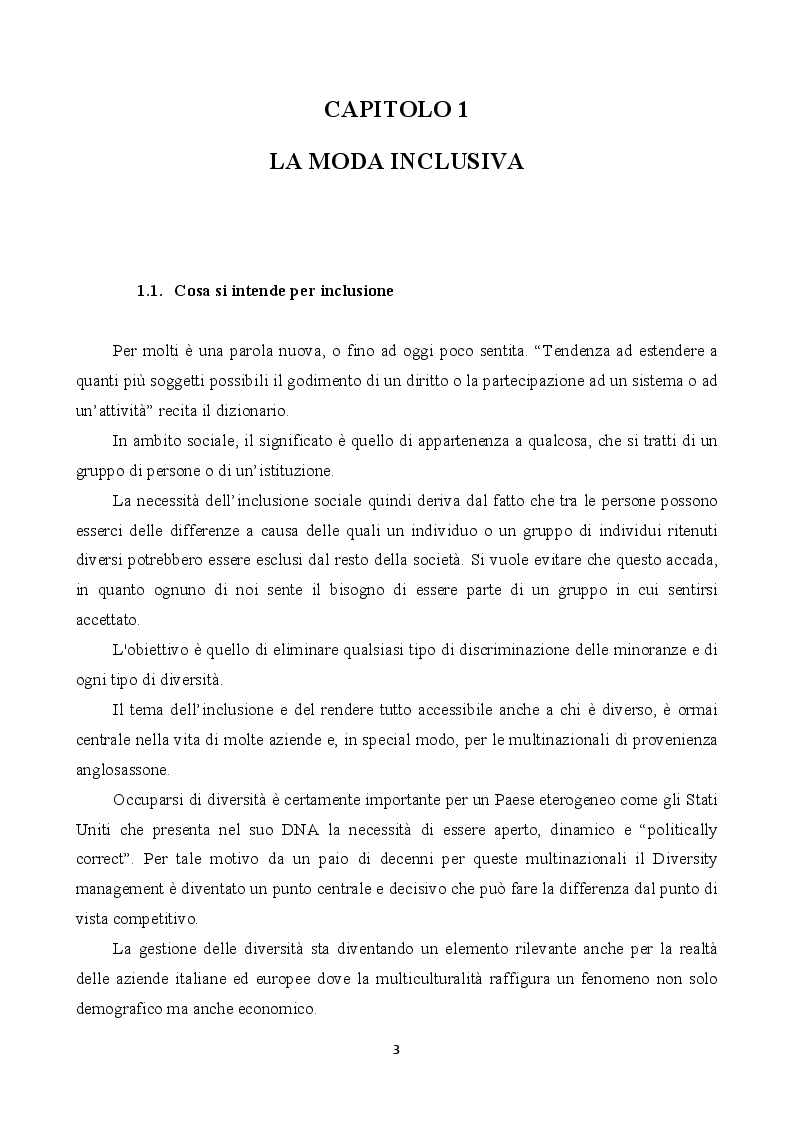 Anteprima della tesi: Inclusione e bellezza non convenzionale nella comunicazione di moda, Pagina 3