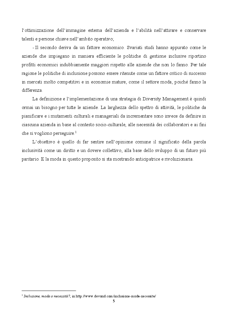 Anteprima della tesi: Inclusione e bellezza non convenzionale nella comunicazione di moda, Pagina 5