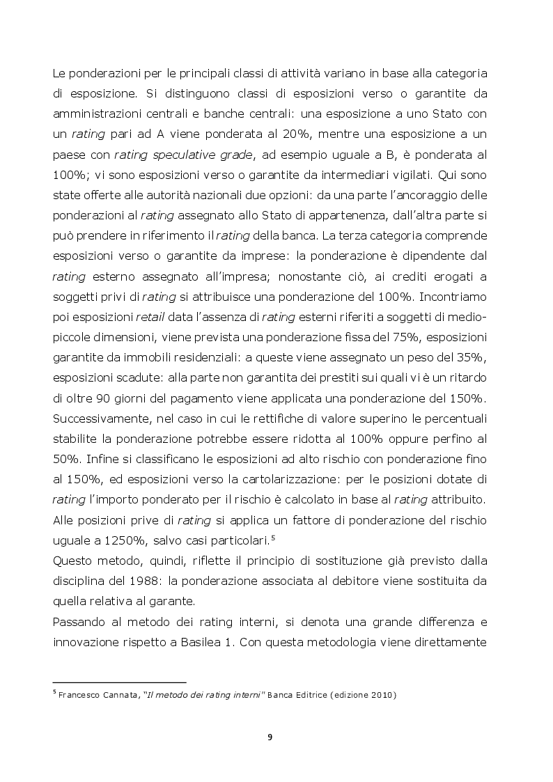 Estratto dalla tesi: Normative di Basilea: l'analisi e la misurazione del rischio di credito