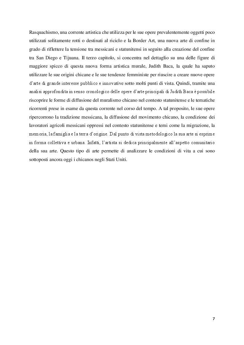 Anteprima della tesi: Judith Baca e il muralismo chicano negli Stati Uniti, Pagina 3