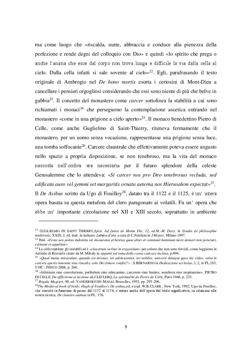 Anteprima della tesi: Il tema iconografico della ''Cavea cum ave inclusa'' a Roma e nel Lazio tra XII e XIII secolo, Pagina 8