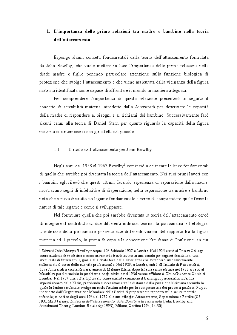 Anteprima della tesi: L'Home Visiting: fondamenti teorici e modelli di intervento, Pagina 7