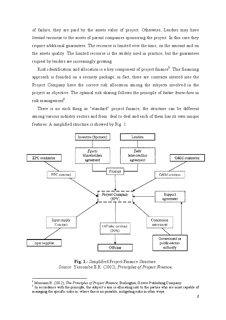 Anteprima della tesi: Project Finance in Emerging Markets: a Case Study, Pagina 3