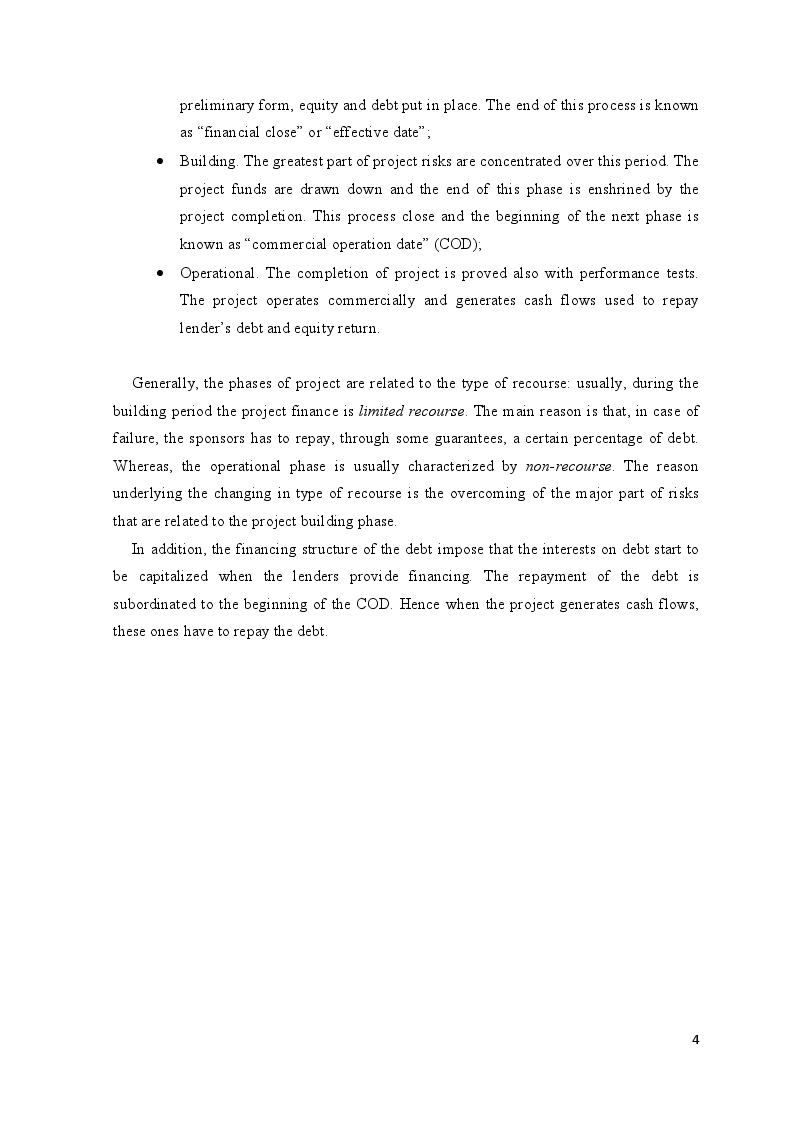 Anteprima della tesi: Project Finance in Emerging Markets: a Case Study, Pagina 5