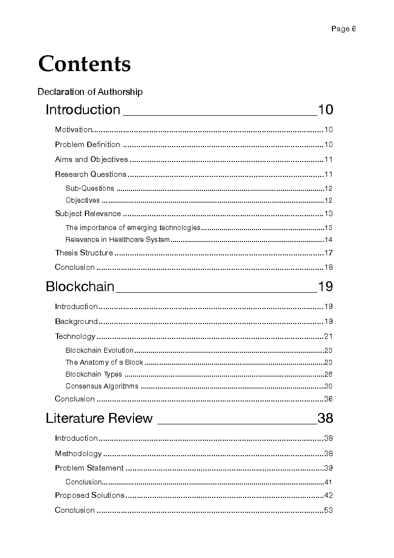 Indice della tesi: A multicriteria Evaluation of Blockchain Technologies applied to the Healthcare System, Pagina 1