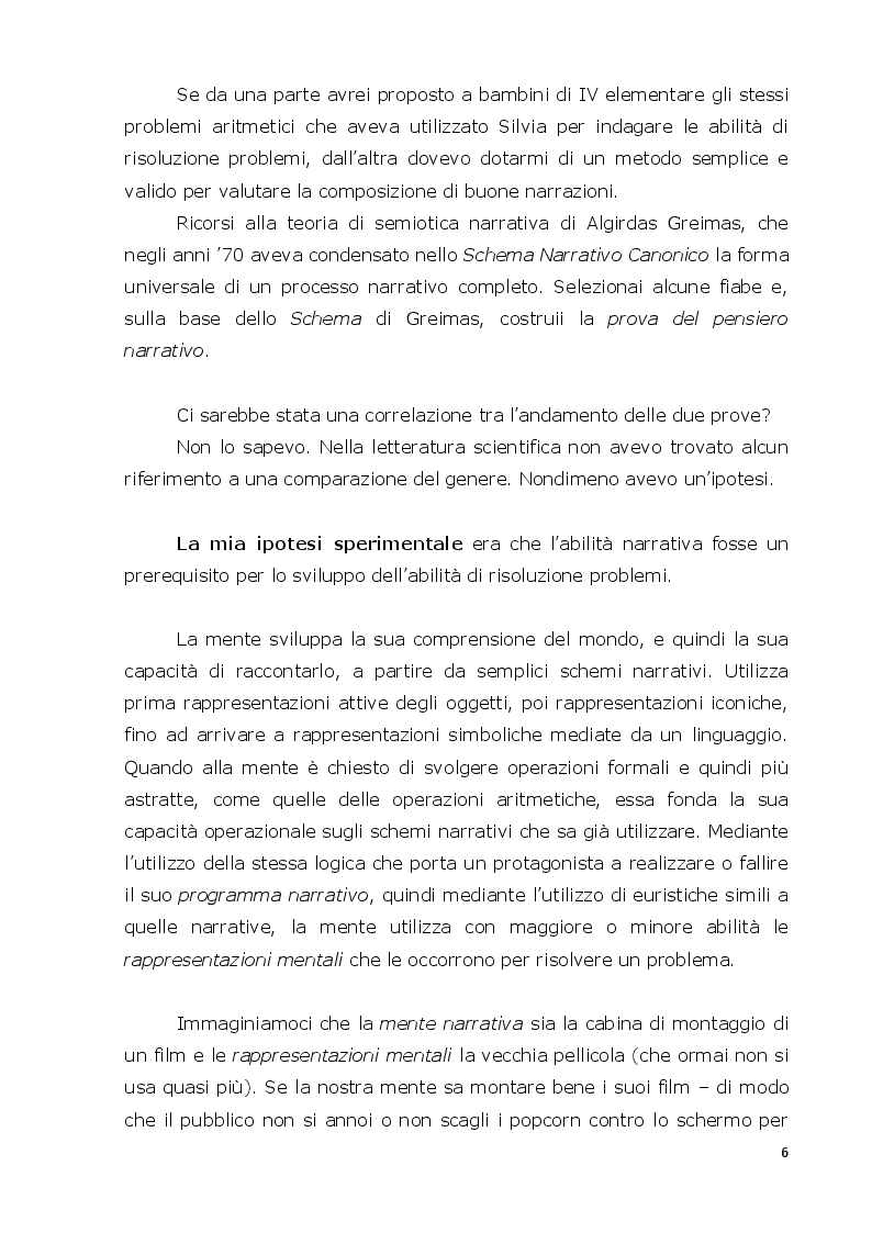 Anteprima della tesi: La mente narrativa risolve problemi?, Pagina 3
