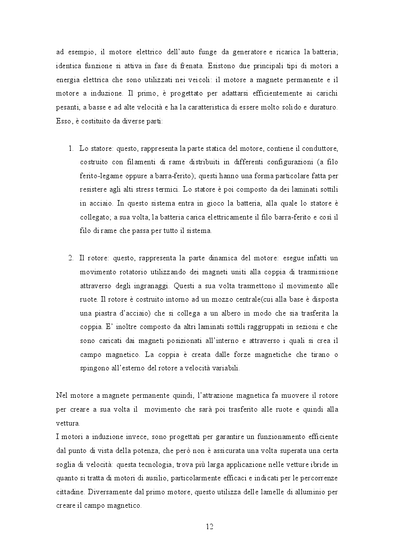 Estratto dalla tesi: Il mercato delle auto elettriche: alcune correlazioni sull'andamento del mercato