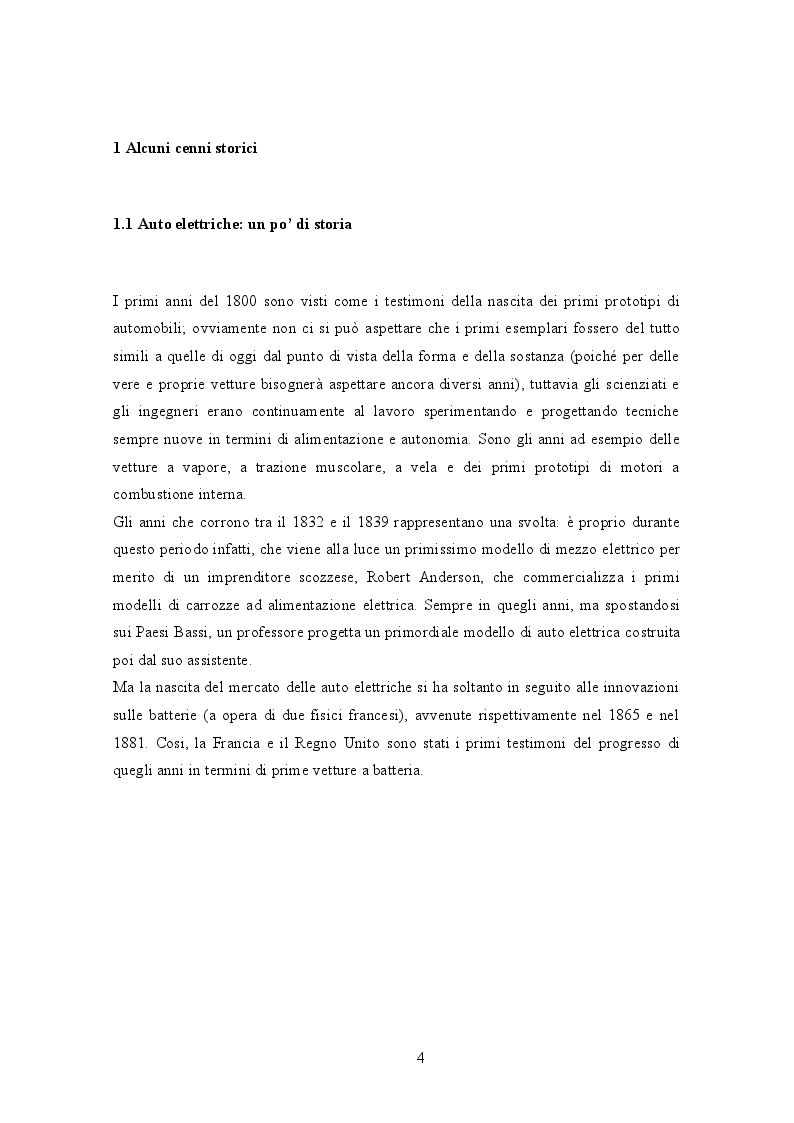 Anteprima della tesi: Il mercato delle auto elettriche: alcune correlazioni sull'andamento del mercato, Pagina 3