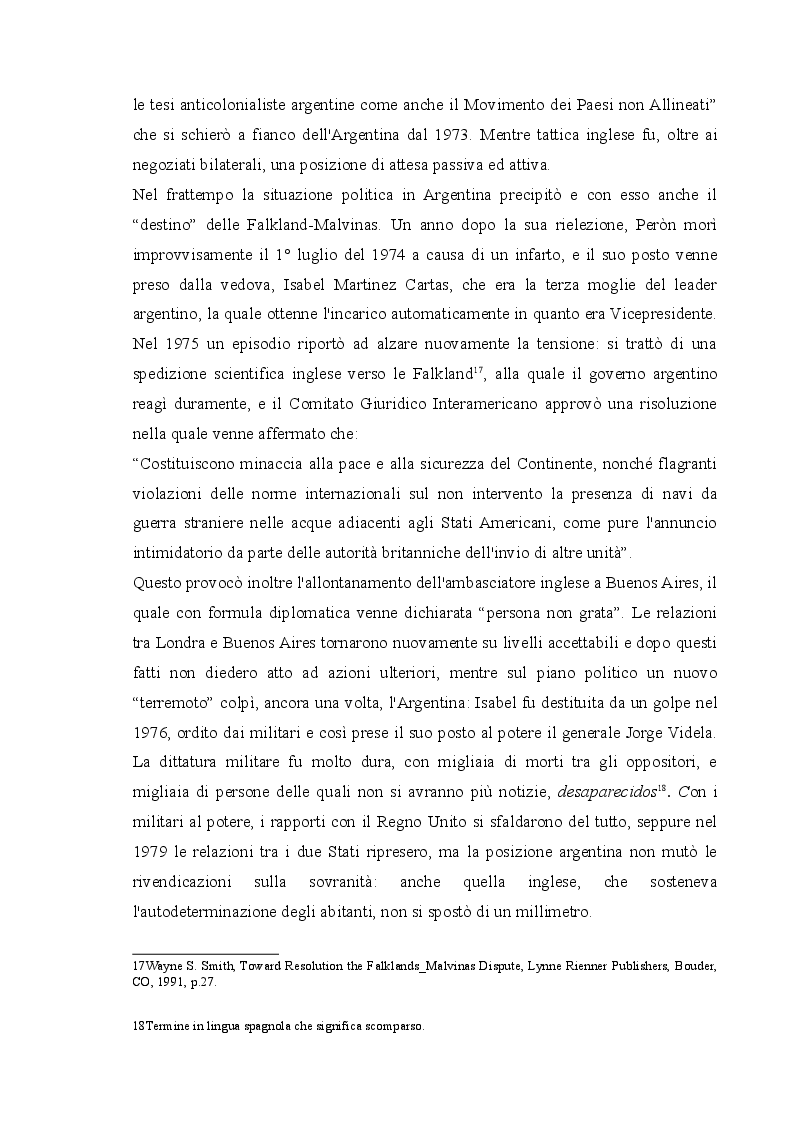 Estratto dalla tesi: Il conflitto delle Falkland/Malvinas