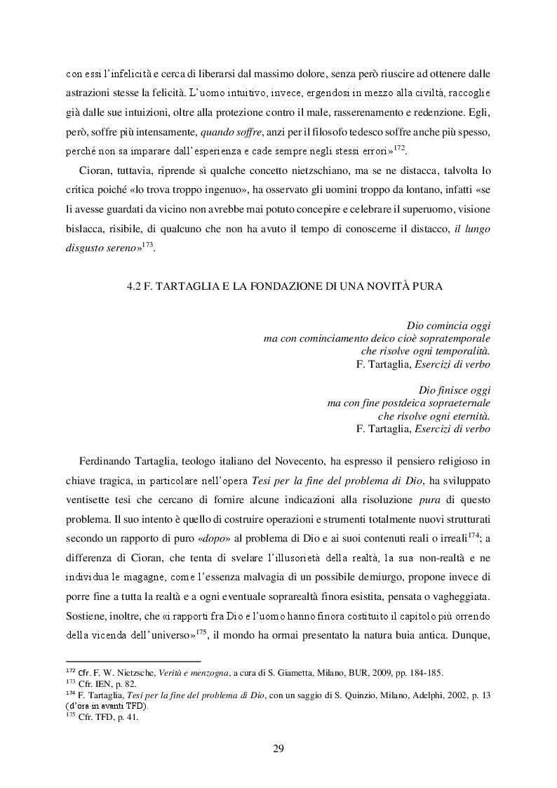 Anteprima della tesi: La realtà come errore nella speculazione tragica di Emil Cioran, Pagina 3