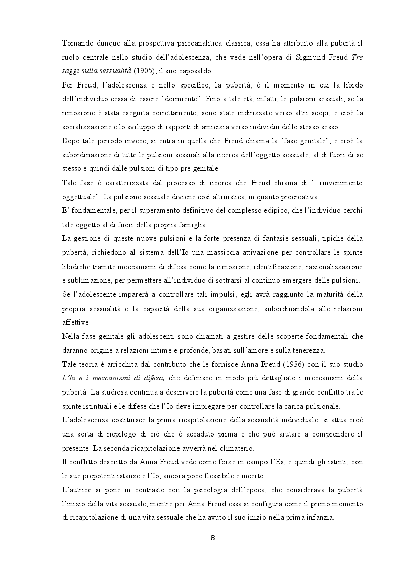 Anteprima della tesi: Indagine sui fenomeni dissociativi in adolescenza, Pagina 7
