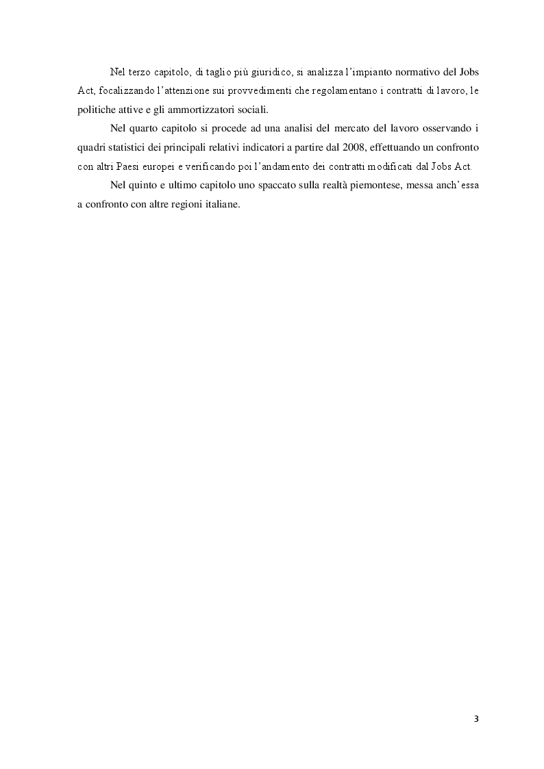 Anteprima della tesi: Le Politiche del lavoro e il Jobs Act, Pagina 4