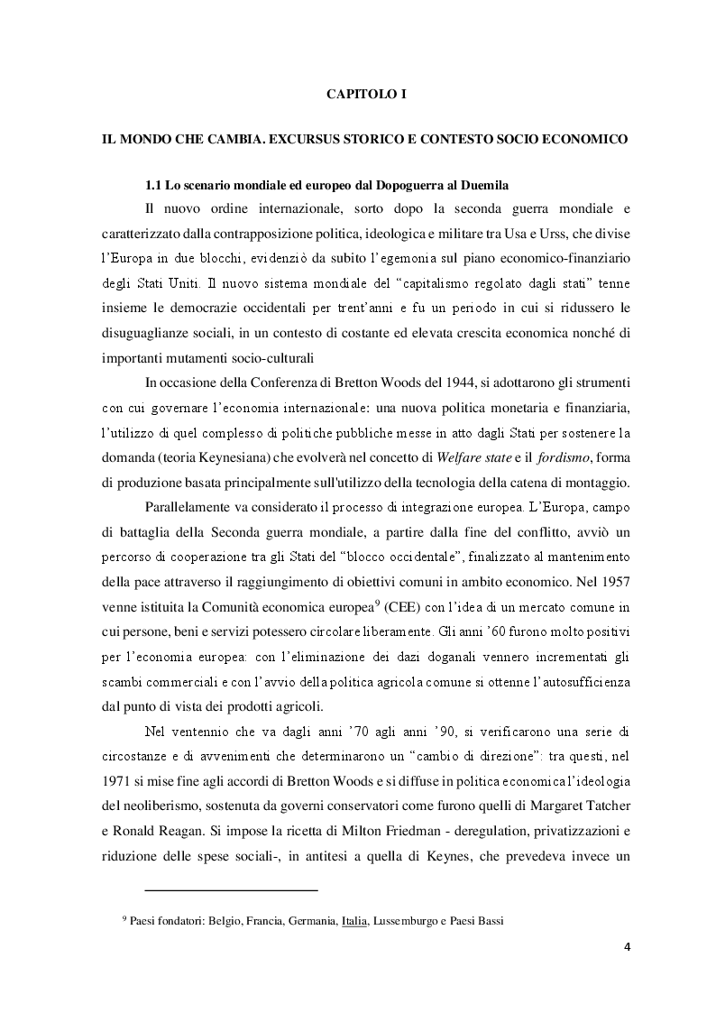 Anteprima della tesi: Le Politiche del lavoro e il Jobs Act, Pagina 5
