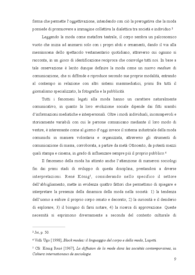 Anteprima della tesi: Mass moda: dalla moda elitaria alla moda di massa, Pagina 3